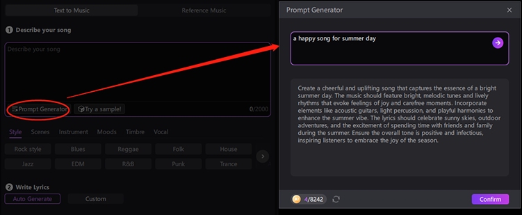 text-to-music-prompt-generator