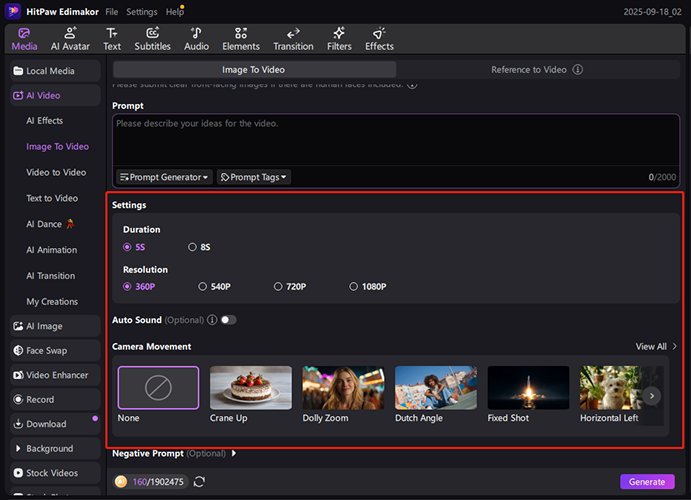 edimakor image to video - image to video model