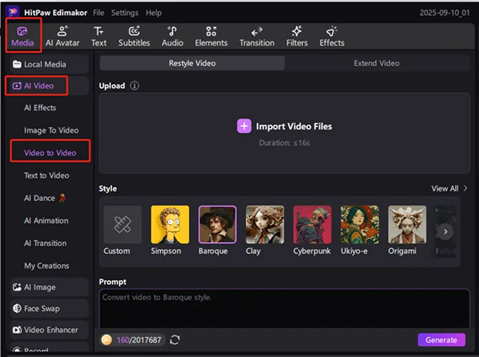 wie man den edimakor ai video to video verwendet
