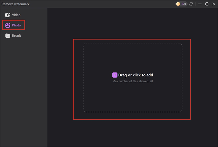 import photos to Edimakor