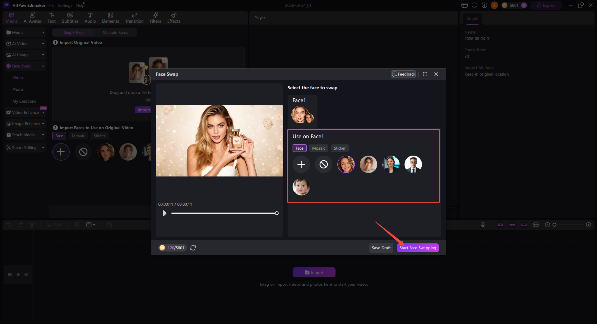 edimakor AI swap guide 2