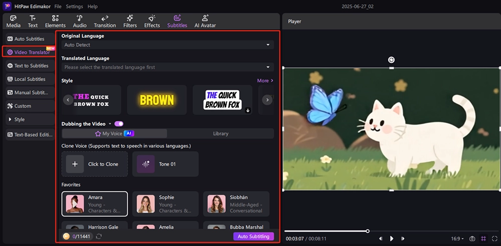 translate videos Step 3