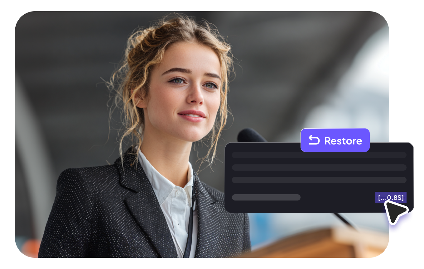 Easily restore accidentally deleted parts