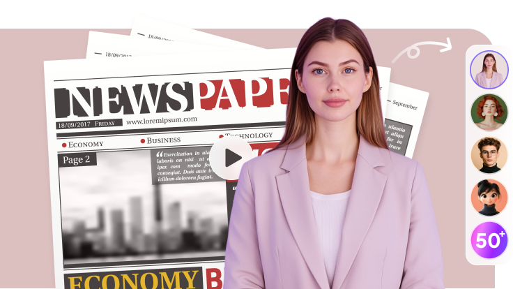 Add Stock or Custom Avatar to News Videos for Special Attention