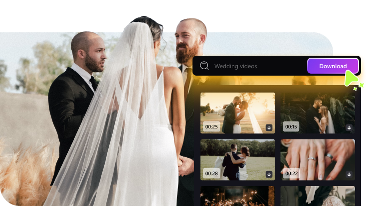 Use and Customize Stock Wedding videos
