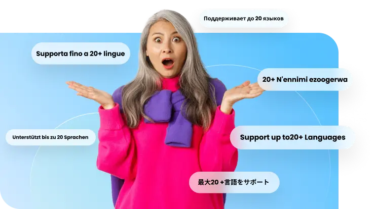 Make Global YouTube videos in 20+ Languages